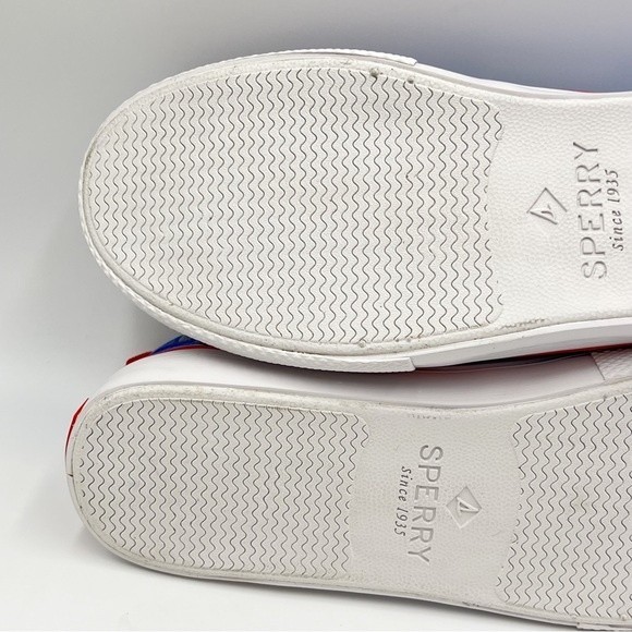 NEW Sperry Mens Size 8.5 STS23303‎ Bahama 3 Eye Blue Canvas Slip On Boat Shoes - Picture 11 of 13